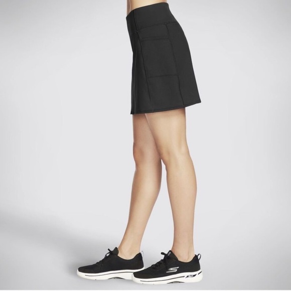 Skechers GO WALK Black Golf Skort with Pockets Size S - Picture 3 of 9